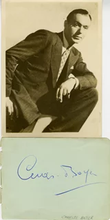 Charles Boyer autograph