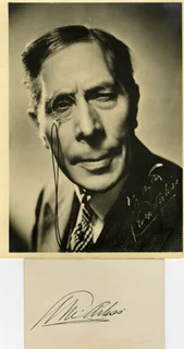 George Arliss autograph