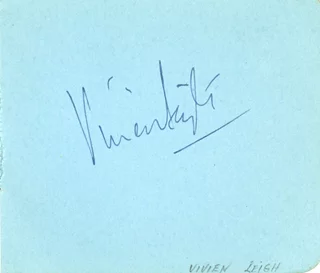 Vivien Leigh autograph