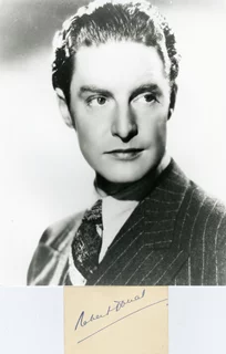 Robert Donat autograph