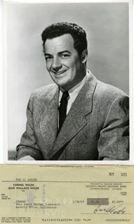 Cornel Wilde autograph