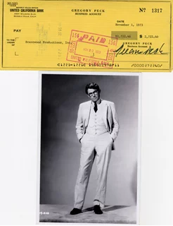 Gregory Peck autograph