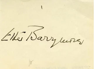 Ethel Barrymore autograph