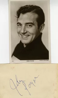 John Payne autograph