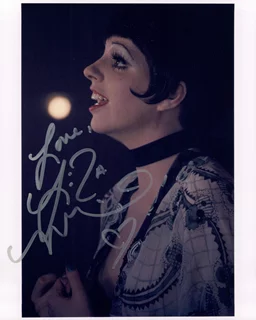 Liza Minnelli autograph