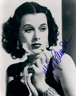 Hedy LaMarr autograph