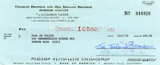 Jill Ireland autograph