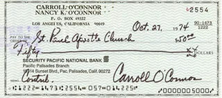 Carroll O'Connor autograph