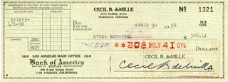 Cecil B. DeMille autograph