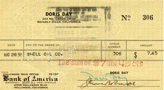 Doris Day autograph