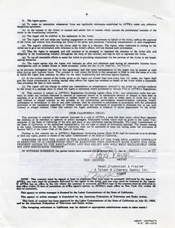 Bob Denver autograph