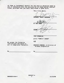 Guns N' Roses autograph
