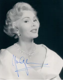 Zsa Zsa Gabor autograph