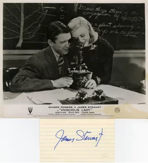 James Stewart autograph
