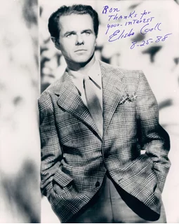 Elisha Cook autograph