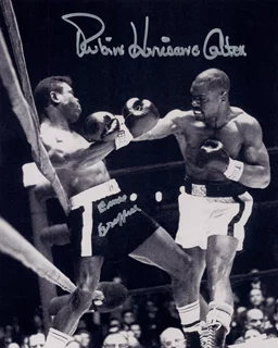 Rubin Hurricane Carter and Emile Griffith autograph