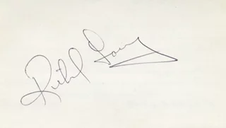 Richard Long autograph