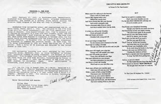 Theodore Van Kirk autograph