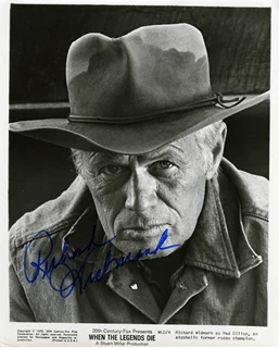 Richard Widmark autograph