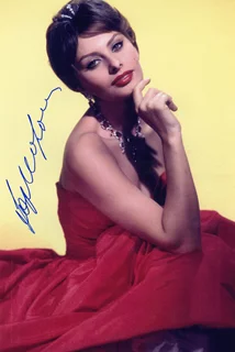Sophia Loren autograph