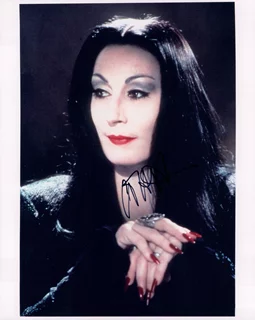 Anjelica Huston autograph