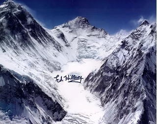 Sir Edmund Hillary autograph