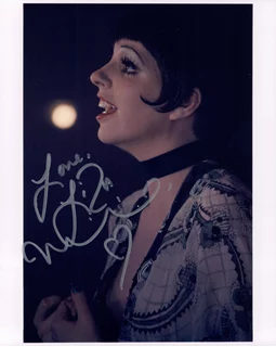 Liza Minnelli autograph