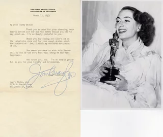 Joan Crawford autograph