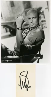 Yul Brynner autograph