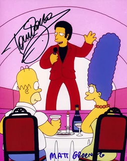The Simpsons autograph