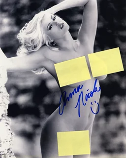Anna Nicole Smith autograph
