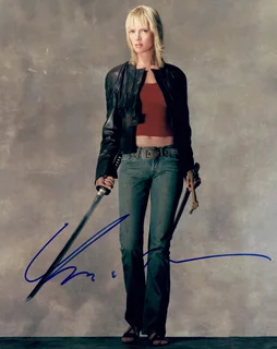 Uma Thurman autograph
