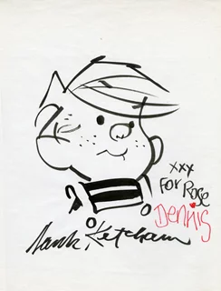 Hank Ketcham autograph