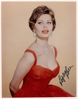 Sophia Loren autograph