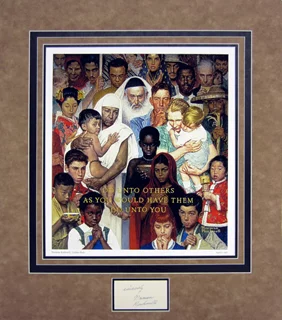 Norman Rockwell autograph