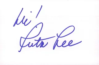 Ruta Lee autograph