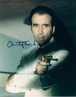 Christopher Lee autograph