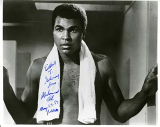 Muhammad Ali autograph