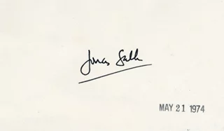 Jonas Salk autograph