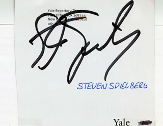 Steven Spielberg autograph