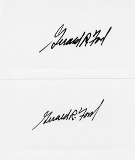 Gerald Ford autograph