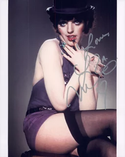 Liza Minnelli autograph