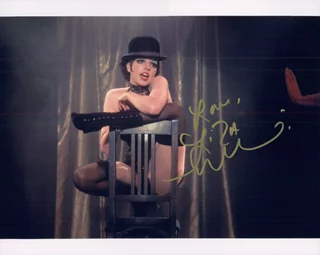 Liza Minnelli autograph