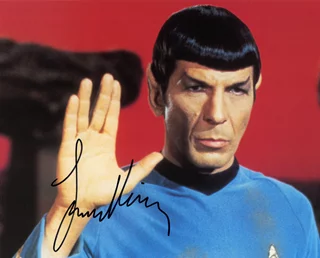 Leonard Nimoy autograph