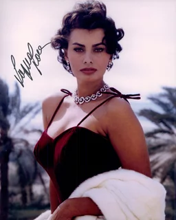 Sophia Loren autograph