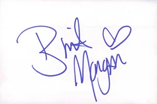 Brit Morgan autograph
