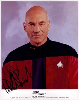 Patrick Stewart autograph