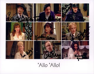 Allo Allo autograph