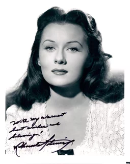 Rhonda Fleming autograph
