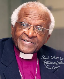 Desmond Tutu autograph